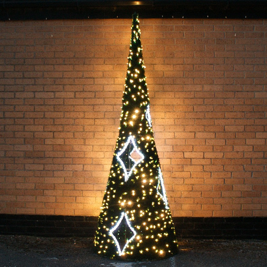 Tall Pre-Lit Cone Tree