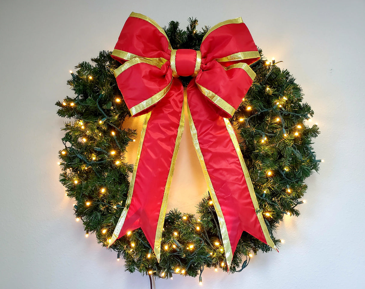Red & Gold Premium Nylon Bow