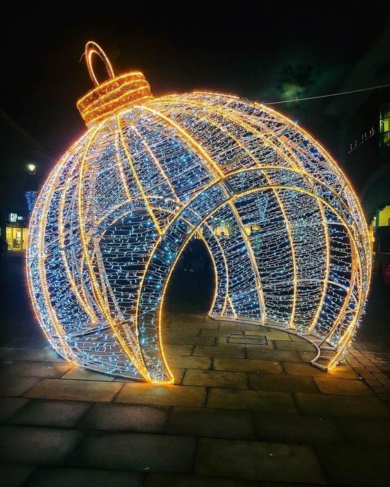 Giant Pre-Lit LED Walk-Through Ornament