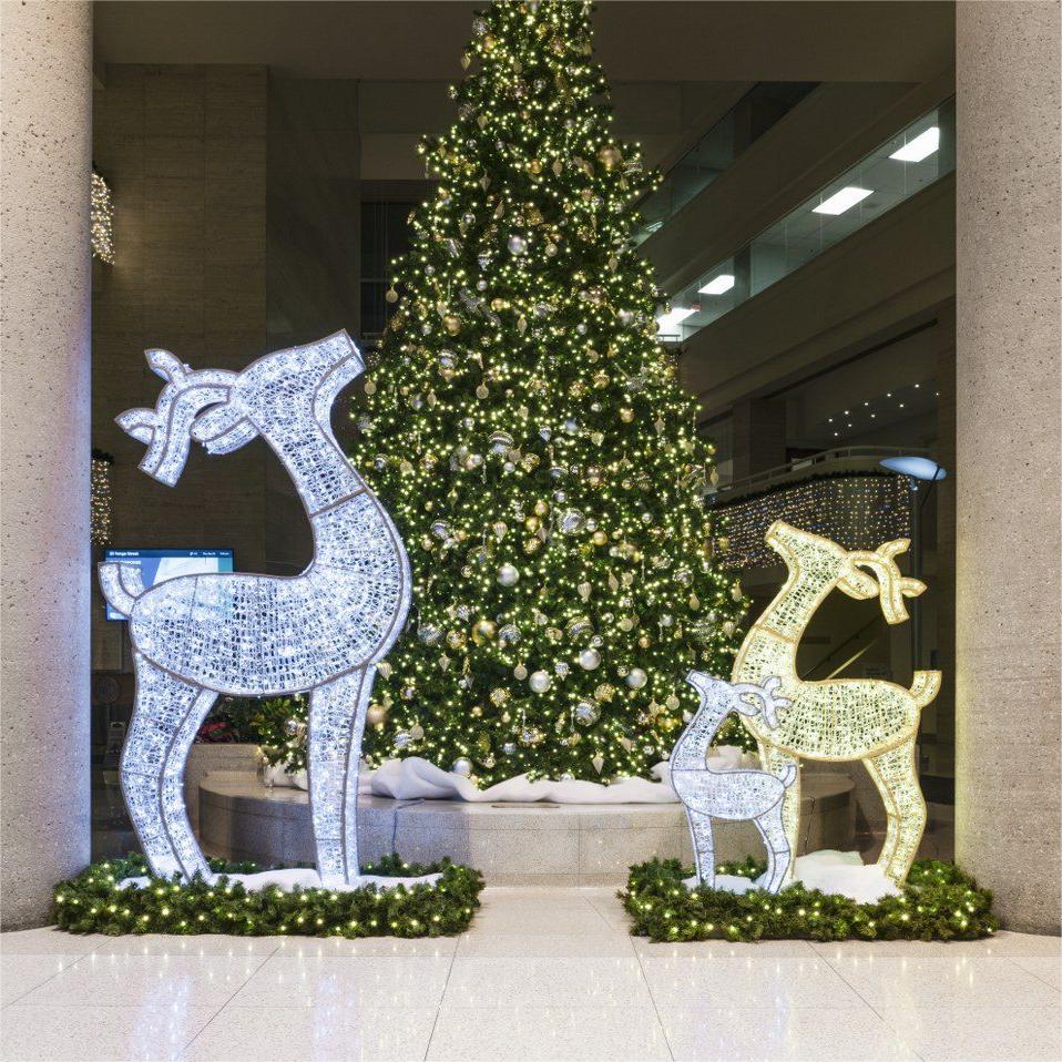 Giant LED Reindeer Set