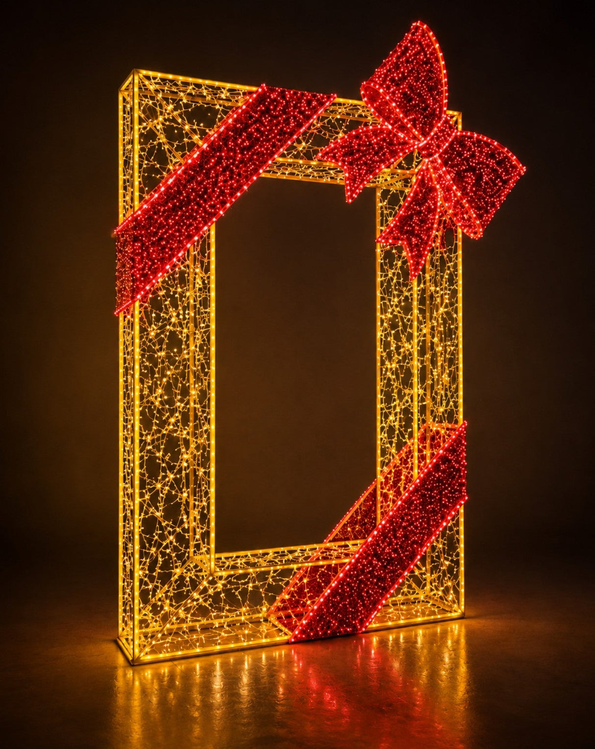 Giant Pre-Lit LED Illuminating Photo Prop – Premium Bow