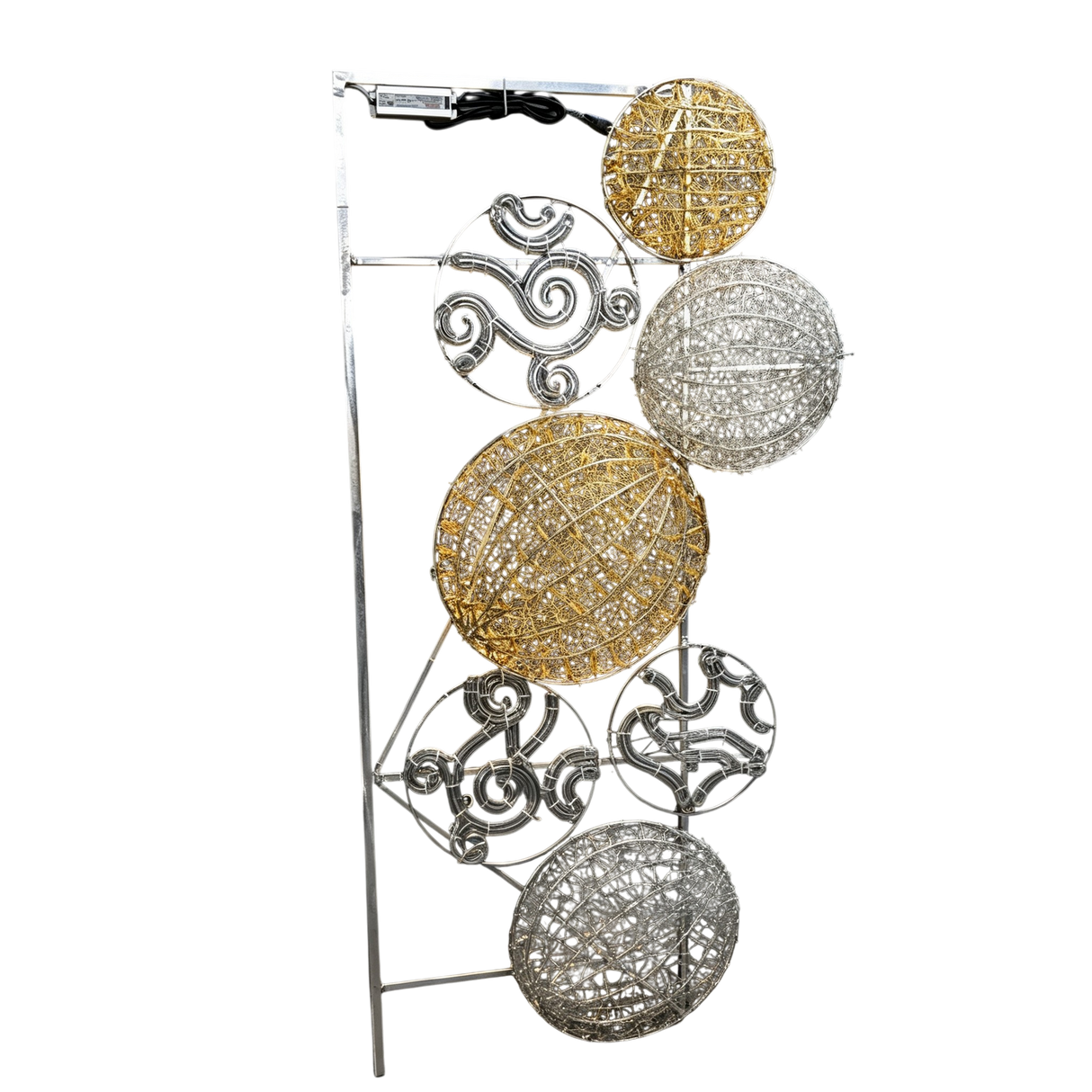 Giant Pre-Lit LED Ornaments Pole Mount 2D Wire Frame Decor WW2800