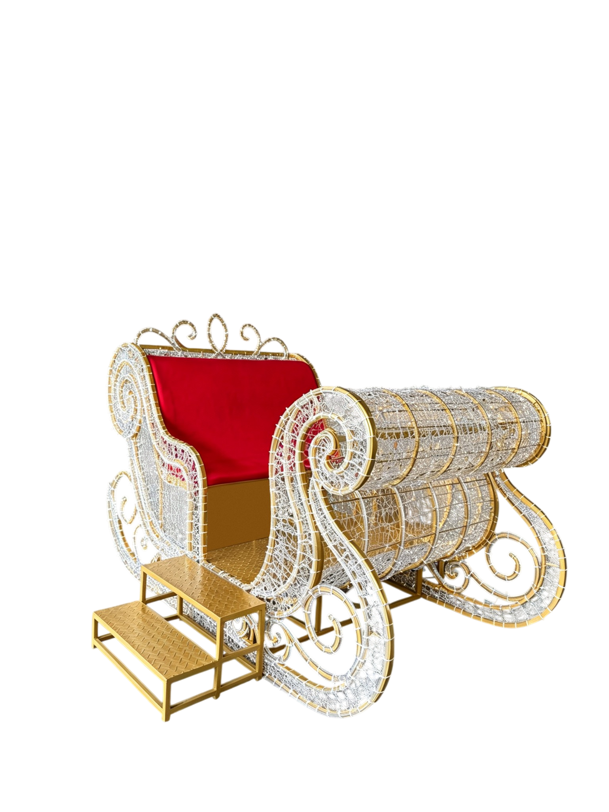 Giant Pre-Lit LED Sleigh