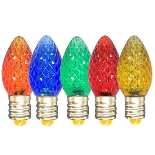 C7 Bulb Minleon V2 Faceted SMD MULTI COLOR (CASE PACK: QTY 1000)