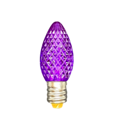 C7 Bulb Minleon V2 Faceted SMD PURPLE (CASE PACK: QTY 1000)