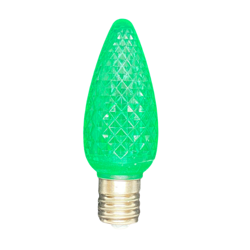 C9 Bulb Minleon V2 Faceted SMD GREEN (CASE PACK: QTY 500)