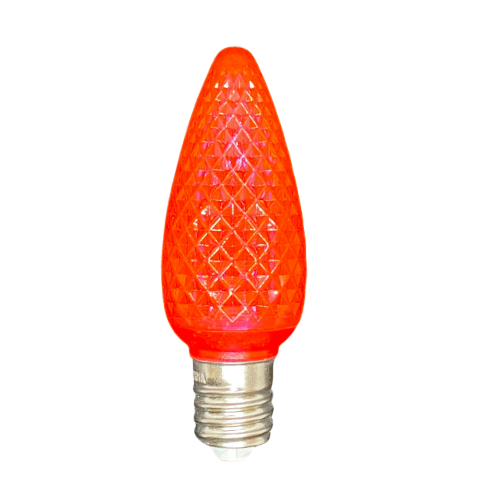 C9 Bulb Minleon V2 Faceted SMD RED (CASE PACK: QTY 500)