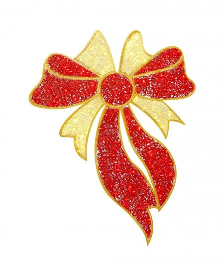 LED Pre-Lit Fancy Bow 2D Wire Frame Decor