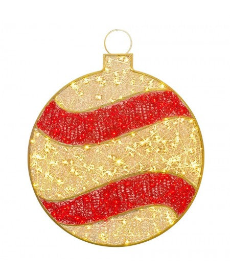 LED Pre-Lit Ornament 2D Wire Frame Decor