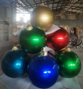Giant Fiberglass Ornament Set of 10