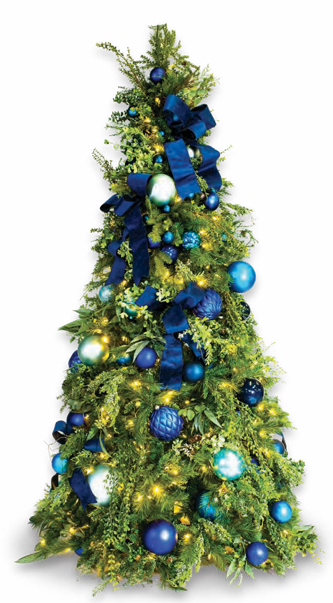 Pre-Decorated Christmas Tree - Trim/Slim Fully Decorated
