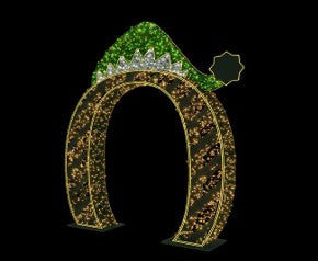 Giant Pre-Lit LED Elf Hat Arch
