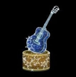 Giant Pre-Lit LED Guitar
