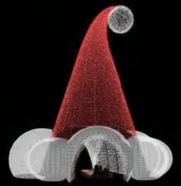 Giant Pre-Lit LED Walk-Through Santa Hat