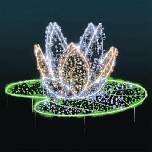Giant Pre-Lit LED Floating Lily Blossom