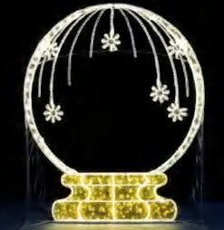 Giant Pre-Lit LED Snow Globe Photo Op
