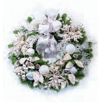 Pre-Decorated Christmas Wreath - Fully Decorated
