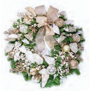 Pre-Decorated Christmas Wreath - Fully Decorated
