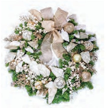 Pre-Decorated Christmas Wreath - Fully Decorated