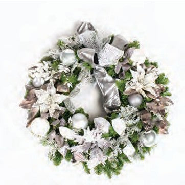 Pre-Decorated Christmas Wreath - Fully Decorated
