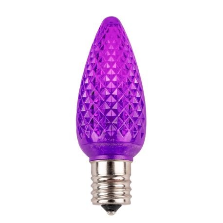 C9 Bulb Minleon V2 Faceted SMD PURPLE (CASE PACK: QTY 500)