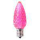 C9 LED Bulb - Transparent - Faceted