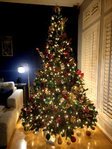 9' Artificial Christmas Tree - Warm White 5MM LED Lights