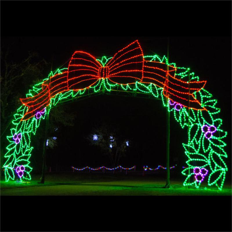 Giant LED Christmas Light Arch