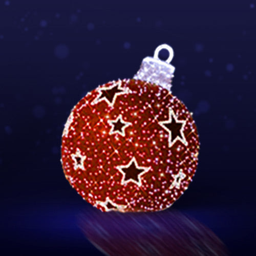 Giant Pre-Lit LED Star Ornament