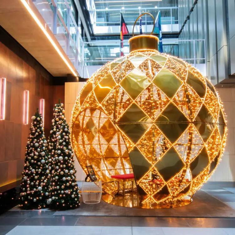 Giant Pre-Lit LED Walk-Through Diamond Ornament