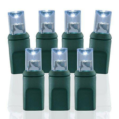 50L 5MM LED Twinkle Mini Lights 4" Spacing - Male & Female Adapter