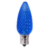 C9 LED Bulb - Transparent - Faceted