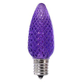 C9 LED Bulb - Transparent - Faceted