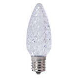 C9 LED Bulb - Transparent - Faceted