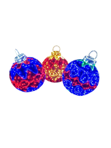 Giant Pre-Lit LED Brilliant Ornaments (3)