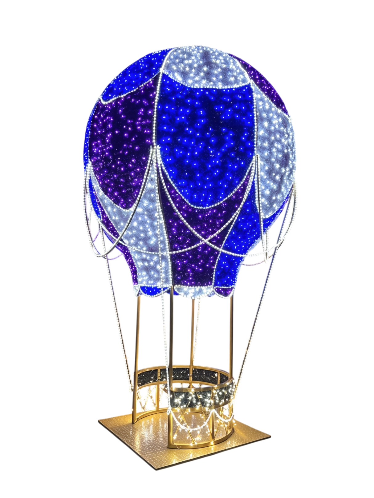 Giant Pre-Lit LED Colorful Hot Air Balloon