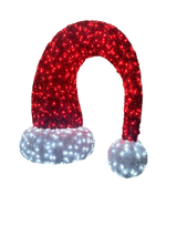 Giant Pre-Lit LED Santa Hat