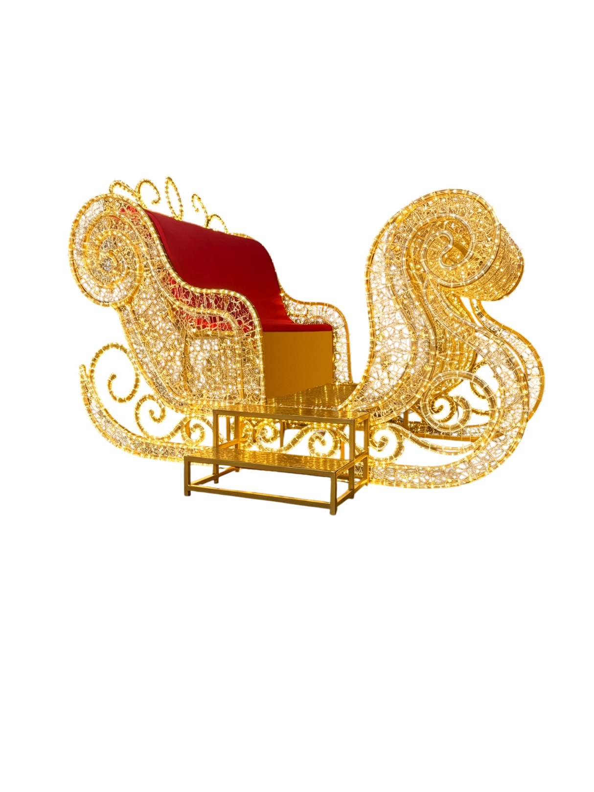 Giant Pre-Lit LED Sleigh