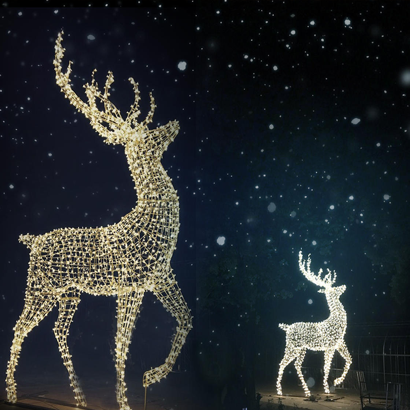 Large Lighted LED Reindeer