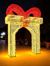 Giant Pre-Lit LED Walk-Through Gift Box Arch