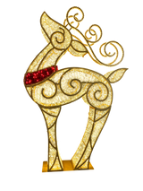 Large Pre-Lit LED Fancy Reindeer