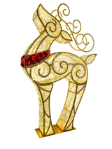 Large Pre-Lit LED Fancy Reindeer