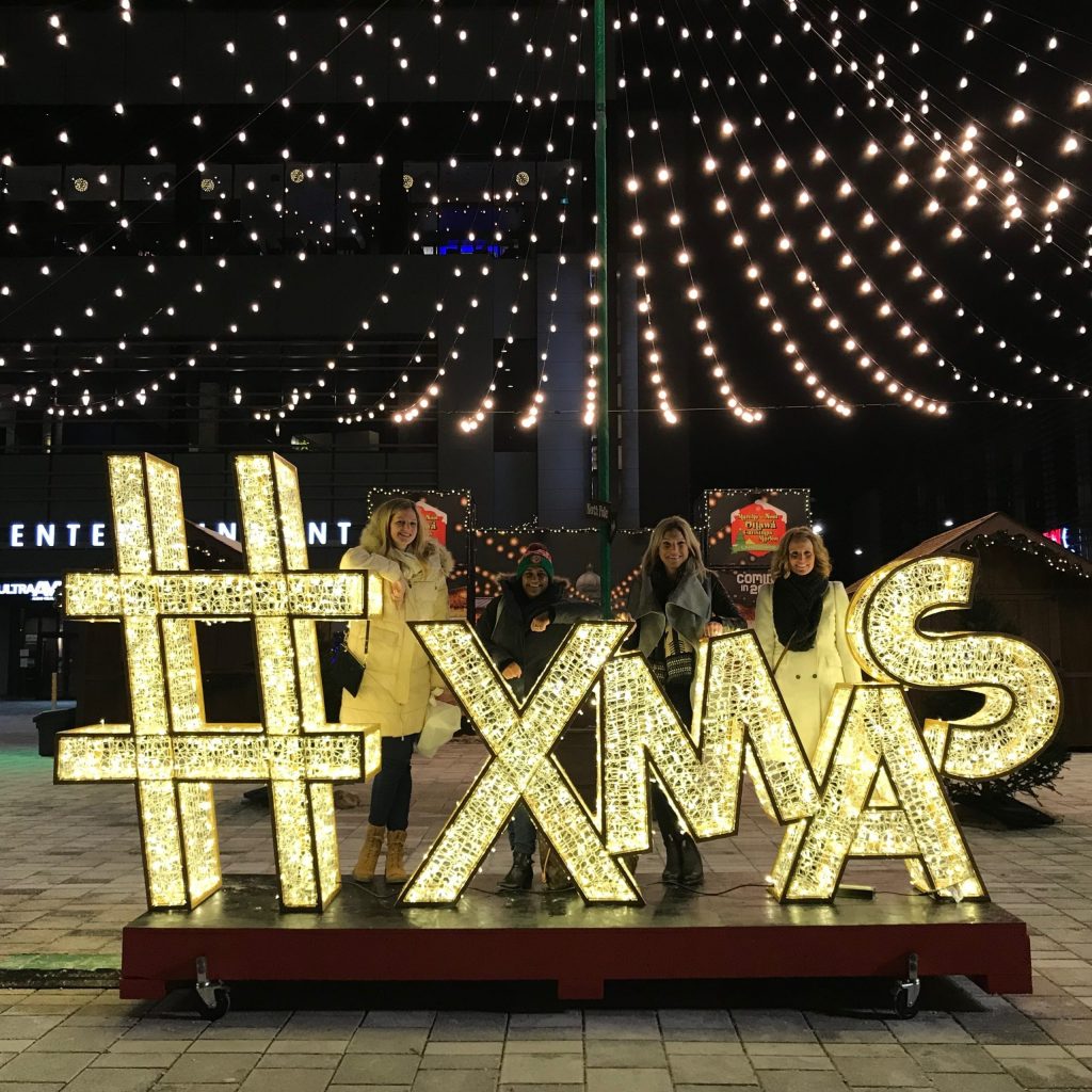 Giant Pre-Lit LED #XMAS