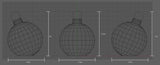 Giant Pre-Lit LED Brilliant Ornaments (3)