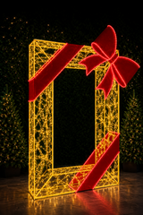 Giant Pre-Lit LED Illuminating Photo Prop – Premium Bow