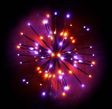 16" LED Spritzer (ORANGE & PURPLE)