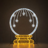 Giant Pre-Lit LED Snow Globe Photo Op