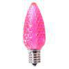 C9 LED Bulb - Transparent - Faceted