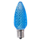 C9 LED Bulb - Transparent - Faceted