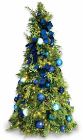 Pre-Decorated Christmas Tree - Full/Standard Fully Decorated